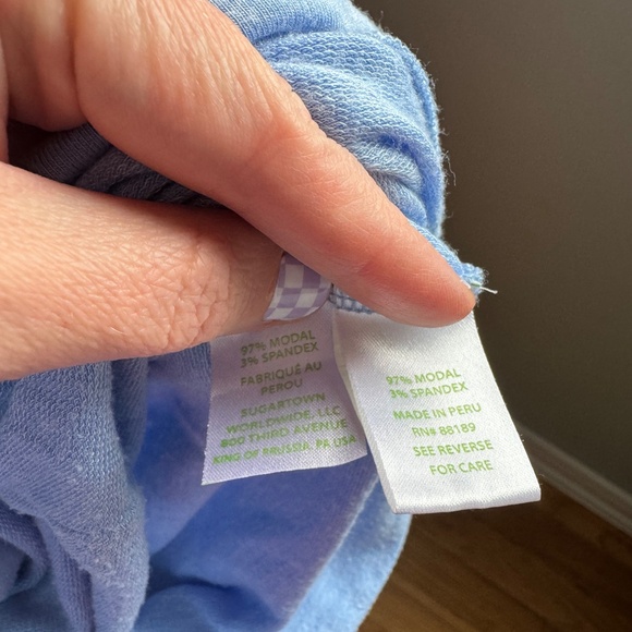 Lilly Pulitzer Luxletic Modal-blend Tunic, Cornflower Blue, XL - Picture 10 of 11